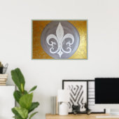 Poster "Weiße Lilie" (Thuiskantoor)