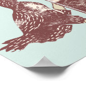 Poster Weka Bird Lire un livre (Coin)