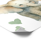 Poster Welcome Baby Shower Baby Animals (Coin)