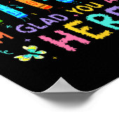 Poster Welcome Back I'm Glad You're Here Back To School T (Coin)