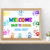 Poster Welcome Back To School First Day Of School 
