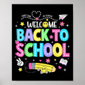 Poster Welcome Back To School Shirts First Day Of School (Devant)