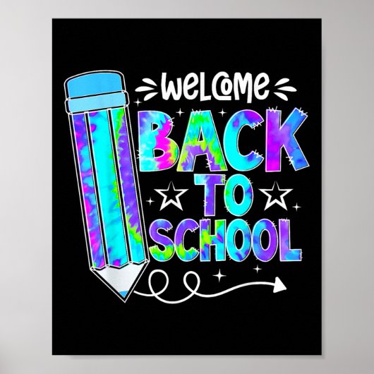 Poster Welcome Back To School Shirts First Day Of School  (Devant)