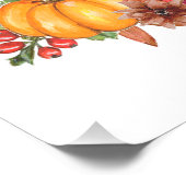 Poster Welcome Friendsgiving Potluck Autumn Celebration (Coin)