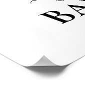 Poster Welcome Highland Cow Calf Baby Shower (Coin)