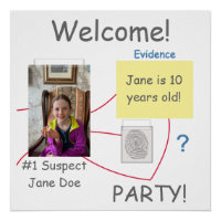 Welcome Mystery Crime Solvabilité Evidence Board
