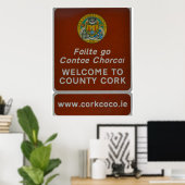 Poster Welcome to County Cork, Ireland (Bureau à domicile)