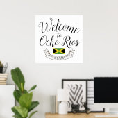 Poster Welcome to Jamaica | Destination Wedding Custom (Bureau à domicile)