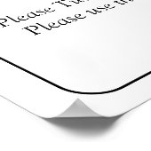 Poster Welcome to Wedding Black White Infinity Scroll, (Coin)