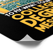 Poster Welder Utilisant Un Diplôme D'Études Secondaires P (Coin)