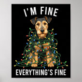 Poster Welerrier Christmas I'm Fine Everything Is Fine Pr (Devant)