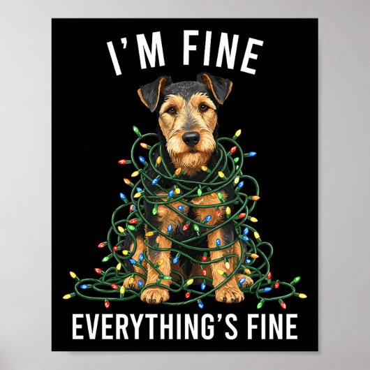 Poster Welerrier Christmas I'm Fine Everything Is Fine Pr (Devant)