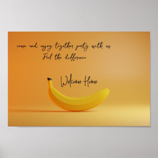 Poster Welkom thuis (Voorkant)