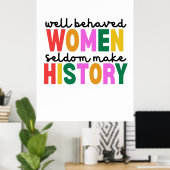 Poster Well Behaved Women (Bureau à domicile)