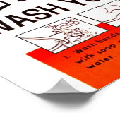 Poster Wellbee CDC LAVER VOS MAINS Annonce (Coin)