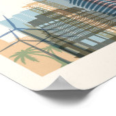 Poster Wellington, Nouvelle-Zélande | Ville Skyline (Coin)