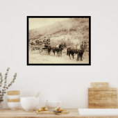 Poster Wells Fargo Deadwood Treasure Wagon SD 1890 (Cuisine)