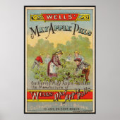 Poster Well's May Apple Pills Vintage (Devant)