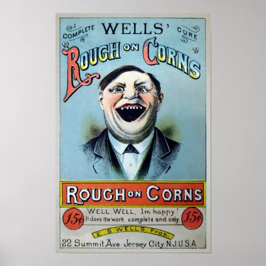 Poster Wells Rough sur Corns Publicité (Devant)