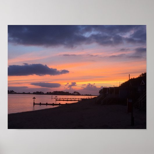 Poster Wells Sunrise Next The a Sea Norfolk (Devant)