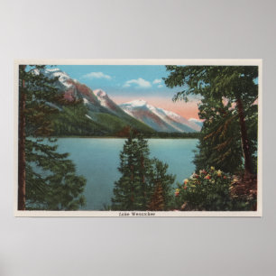 Poster Wenatchee, WAView du lac Wenatchee