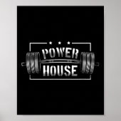 Poster Wer House Gym Motivation Bold Statement (Devant)