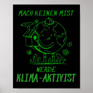 Poster Werde Klimaaktivist Climat Réchauffement climatiqu