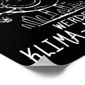 Poster Werde Klimaaktivist Climat Réchauffement climatiqu (Coin)