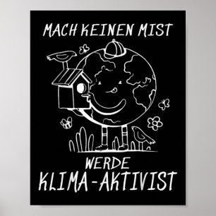 Poster Werde Klimaaktivist Climat Réchauffement climatiqu