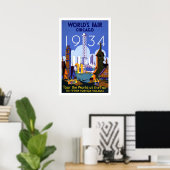 Poster- Wereldbeurs Chicago 1934 Poster (Thuiskantoor)