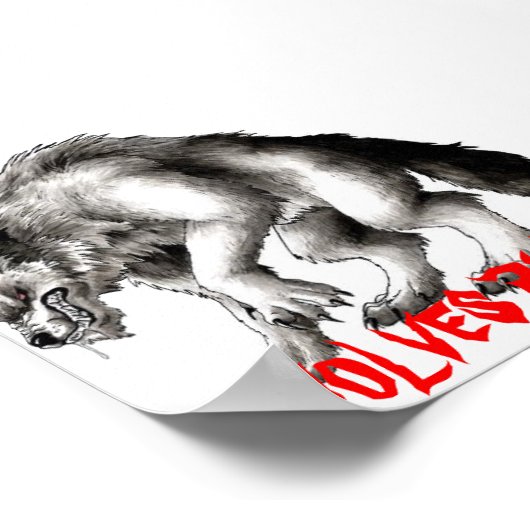 Poster werewolf2, WOLVES RULE ! (Coin)