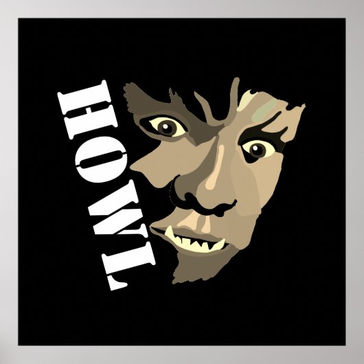 Poster Werewolf, Howl (Devant)