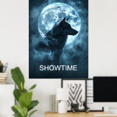 Poster Werewolf Shotime, transformation des Pleine (Bureau à domicile)