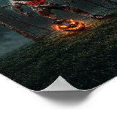 Poster Werewolf Soccer Player Halloween Horror Art (Coin)