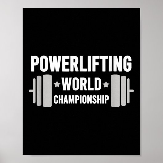 Poster Werlifter Motivational Gym Werlifting World Chamon (Devant)