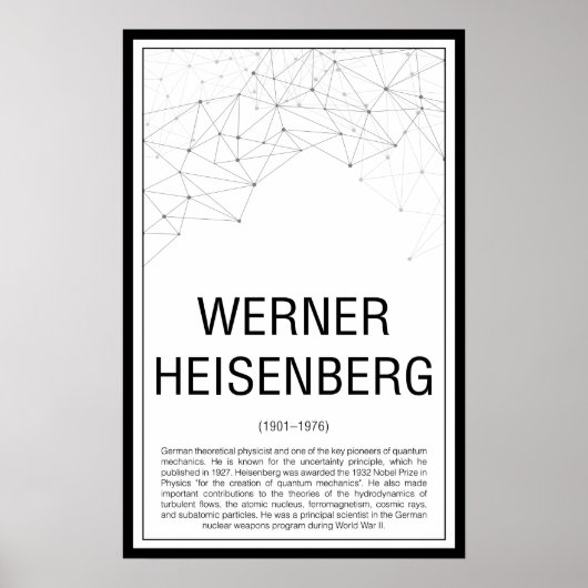 Poster Werner Heisenberg (Devant)