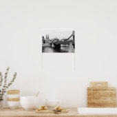 Poster Weser Bridge, Brême, vers 1910 (Cuisine)