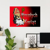 Poster Wesolych Swiat St. Nicholas (Bureau à domicile)