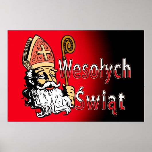Poster Wesolych Swiat St. Nicholas (Devant)
