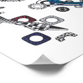 Poster Wess Anderson Un rêve colloquique (Coin)