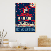 Poster West End Light House et Moon (Cuisine)