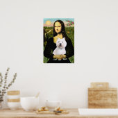 Poster West Highland Terrier 2 - Mona Lisa (Cuisine)