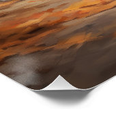 Poster West Highland White Terrier à l'automne Leaves aut (Coin)