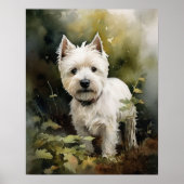 Poster West Highland White Terrier Dog Art Imprimer l'aff (Devant)