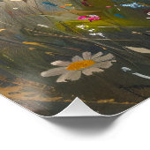 Poster West Highland White Terrier Fleurs sauvages (Coin)