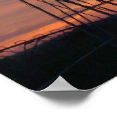 Poster West Kansas Sunset et Windmill (Coin)