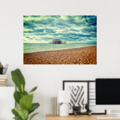 POSTER WEST PIER - BRIGHTON & HOW, EAST SUSSEX (Bureau à domicile)
