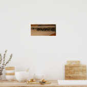 Poster West Seattle Piers Voir le centre-ville Seattle Sh (Cuisine)