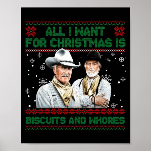 Poster Western Biscuits And S Christmas Quote (Devant)