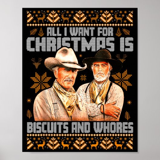 Poster Western Biscuits And S Christmas Ugly (Devant)